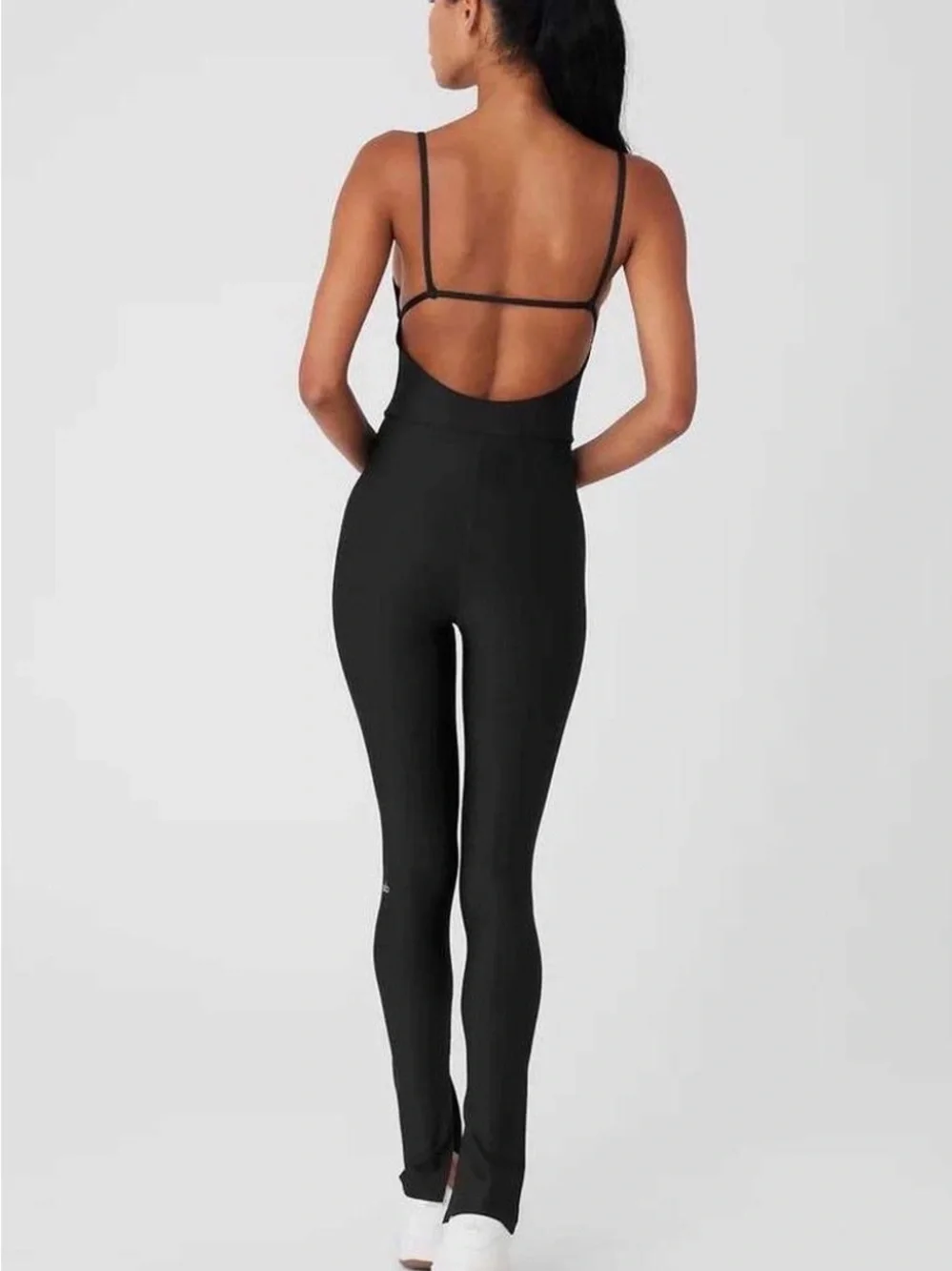 ALO Yoga Airlift Disco Daze Onesie Black XS